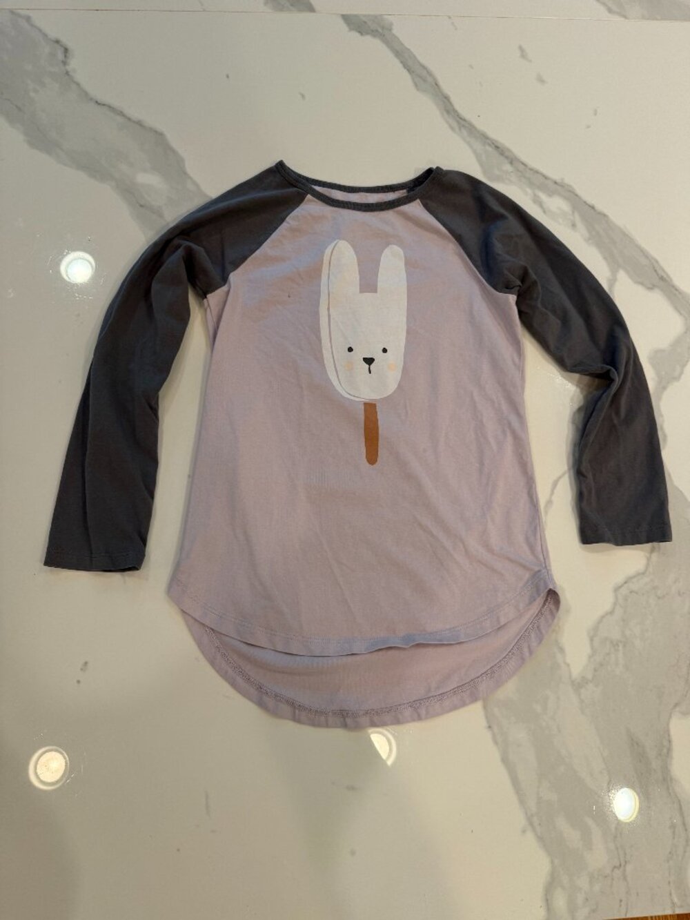 Tea Collection Rabbit Popsicle Shirt (Play condition - Size 10)